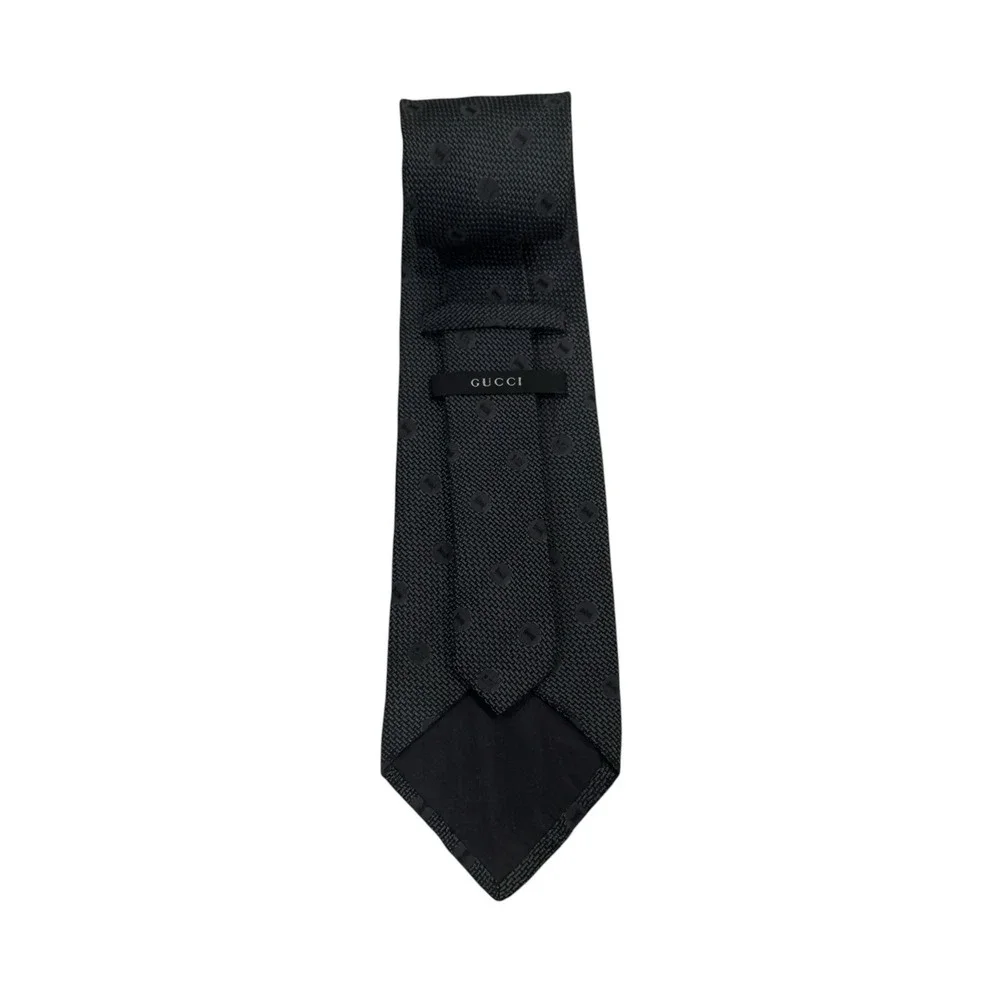 Gucci Men's Recent Tie Black/Gray 